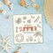 Summer Tree Words Clear Stamps for Card Making, Tropical Beach Flamingo Transparent Rubber Stamps for Bullet Journal DIY Scrapbook Decoration Handmade Crafts Notebook